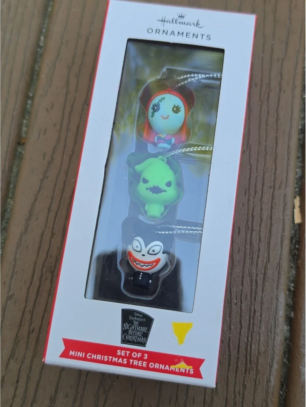 Hallmark Disney Nightmare Before Christmas Set Of 3 Mini Ornaments Sally,Oogie